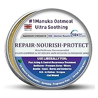 Manuka Honey 5x Accelerated Healing Relief Care Advanced Cream Product, Buttocks Bed Sores, Pressure Sores, Wounds, Ulcers, Cuts, Scrapes, Burns Deep, Dressing Contains Granules, Not Irritating Greasy