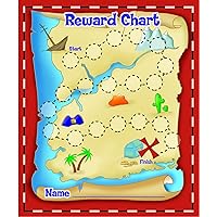 Eureka Back to School Treasure Hunt Mini Reward Charts for Kids with Stickers, 736pc, 5'' W x 6'' H