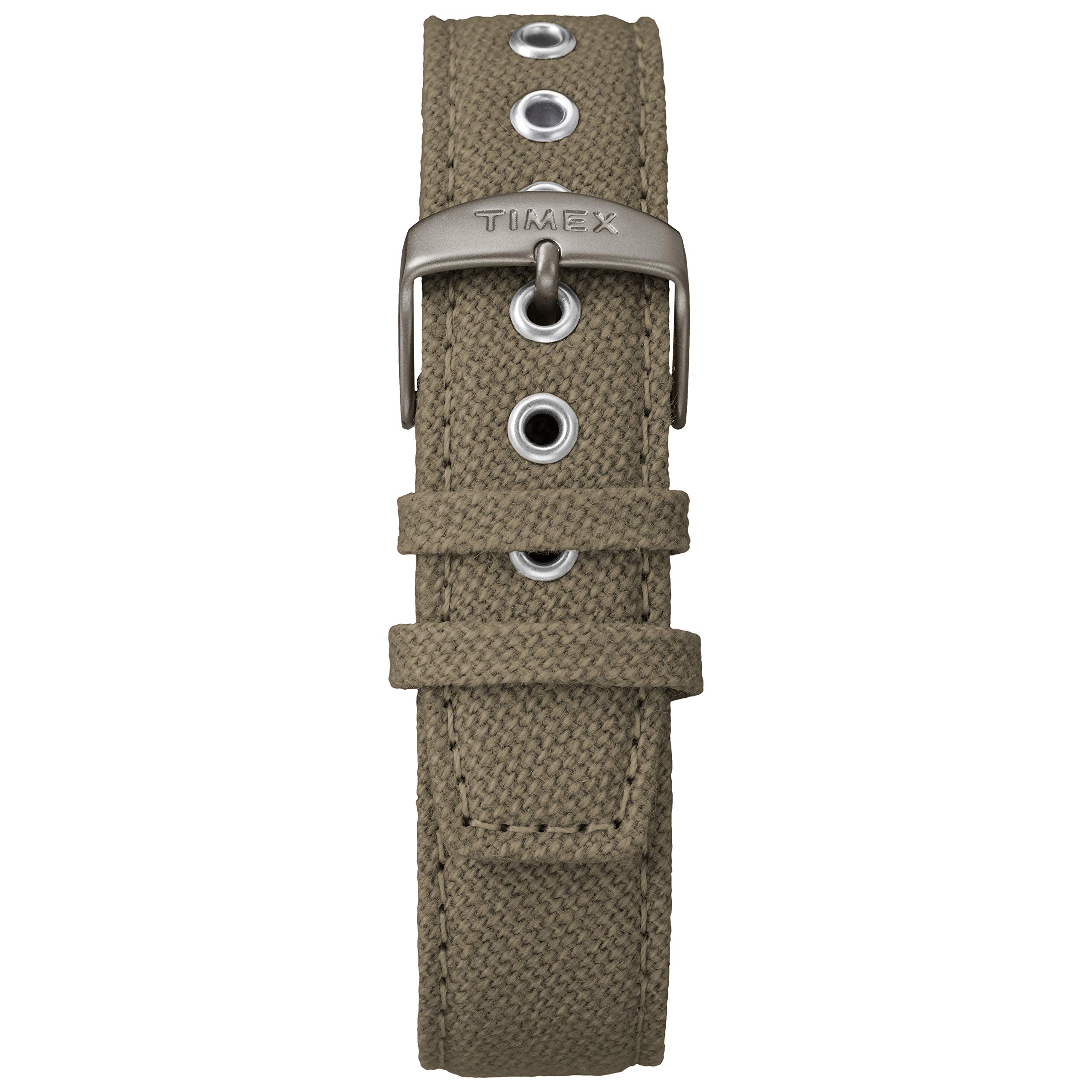 Timex Men's TWF3C8440 Weekender 40 Olive/Titanium Two-Piece Leather/Fabric Strap Watch