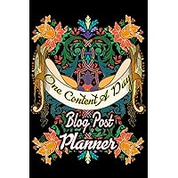 One content a day Blog post planner: Blog organizer |Blog post planner content creator|Blog Planning Journal|Organizing blogs /Soft-Cover flowers