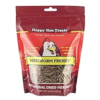 Happy Hen Treats Mealworm Treat for Pet, 3.5-Ounce