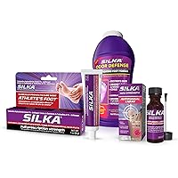 Silka Emergency Foot Care Kit, Max Strength Antifungal Liquid, Odor-Fighting Foot Powder, Antifungal Cream for Athletes Foot, Jock Itch, and Ringworm, Complete Solution for Healthy Feet