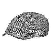 Herren Newsboy Flat Cap Classic Herringbone Irish Hat Gatsby Ivy Golf Cabbie Hat