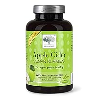 Apple Cider Vinegar Gummies | 800 mg Daily Intake with The Mother Strain | Sugar Free ACV Dietary Supplement | No Vinegar Taste | 60 Count (Pack of 3)