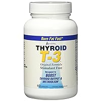 Fat Burning Metabolism Boosting Supplement, Thyroid T-3, 60 Capsules