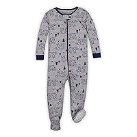 Organic Baby Baby Boys Stretchie One Piece Sleepwear, Footed, Zipper