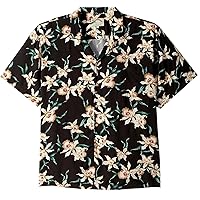 Paradise Found Men's Star Orchid Tom Selleck Magnum PI Hawaiian Shirt