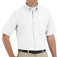 Red Kap Men's Executive Oxford Dress Shirt, Short Sleeve