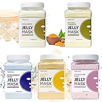 5 Jar Jelly Mask Powder for Facial Masks Professional, 88fl oz Jelly Mask for Face Mask Skincare, Beauty Spa Wholesale