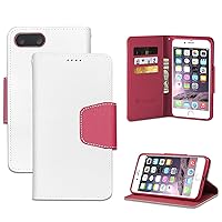 Beyond Cell Folio Case for iPhone 7 Plus - White/Pink
