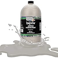 Pouring Masters Graystone Acrylic Ready to Pour Pouring Paint - Premium 64-Ounce Pre-Mixed Water-Based - For Canvas, Wood, Paper, Crafts, Tile, Rocks and more