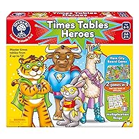 Orchard Toys Moose Games Times Tables Heroes. an exciting Multiplication Game, Superhero Play. for Ages 6-9 and for 2-4 Players