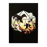 Glassstaff Birthday Greeting Card with d20 dice envelope for Dungeons and Dragons - DnD Dice postcard gift dnd birthday decorations dnd gifts for men, women and dm/gm dungeon master