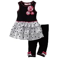 Baby Headquarters Baby Girls' Top with Ruffles and Legging Set
