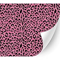 Animal Patterned Adhesive Vinyl (Pink Glamorous Leopard, 11