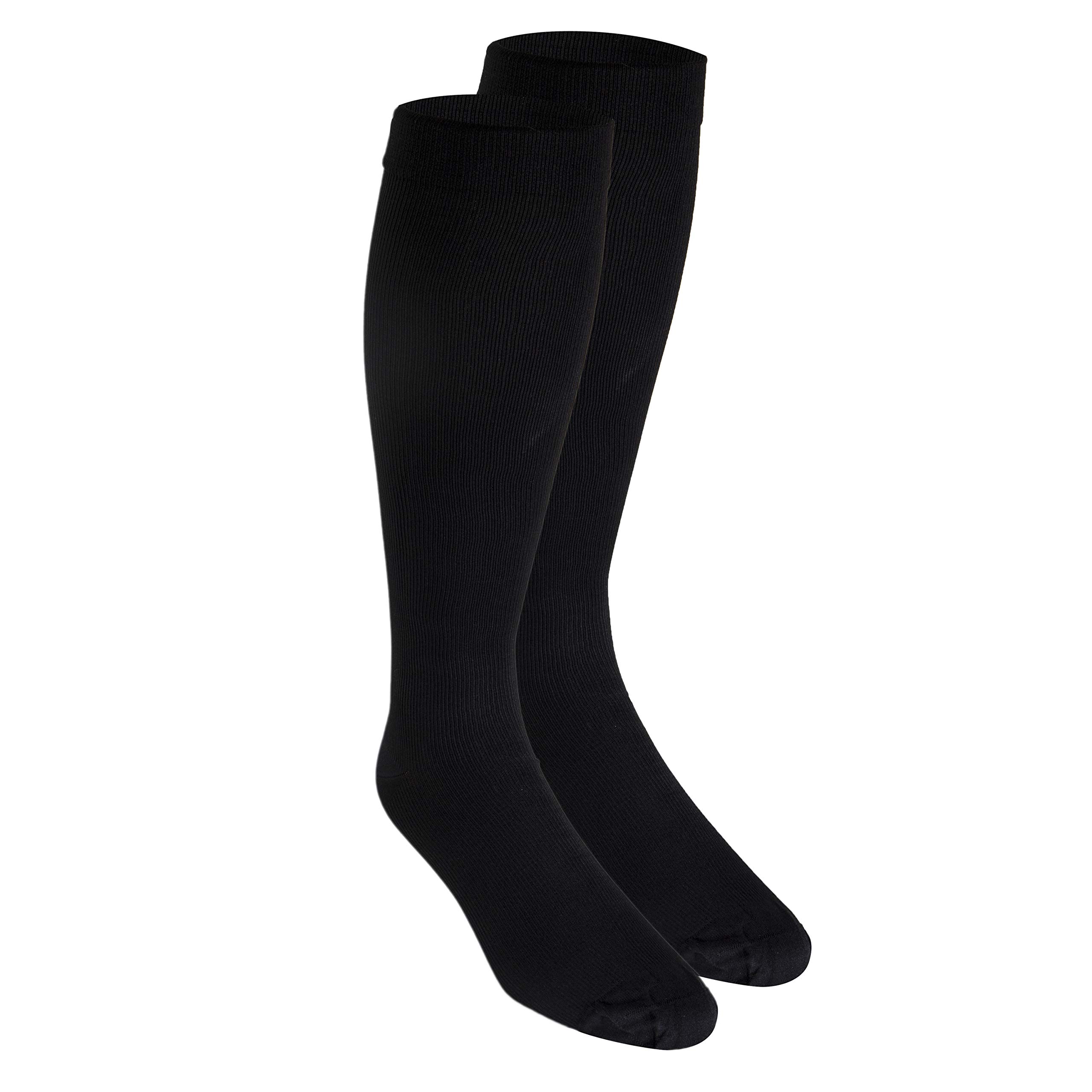 Truform Compression Socks, 15-20 mmHg, Men's Dress Socks, Knee High Over Calf Length