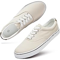 yageyan Men’s Low Top Canvas Walking Shoes Lace-up Fashion Sneakers Casual