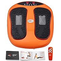 Power Legs Electric Foot Massager Machine with Remote Control, Adjustable Speed, Vibration - Calf Massager - Feet Massager for Neuropathy Pain Relief, Plantar Fasciitis, Leg Blood Circulation