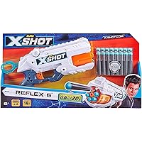 LUXURIATE X-Shot Excel Double Reflex 6 Foam Dart Blaster with 16 Darts Multicolor, 36433