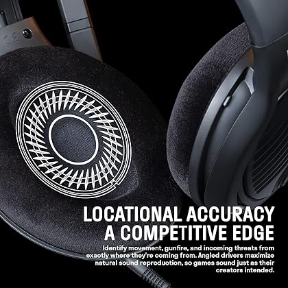 Massdrop x Sennheiser PC37X Gaming Headset — Noise-Cancelling Microphone with Over-Ear Open-Back Design, 10 ft Detachable Cable, and Velour Earpads,Black