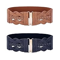 GRACE KARIN Women's Elastic Vintage Belt Stretchy Retro Wide Waist Cinch Belt