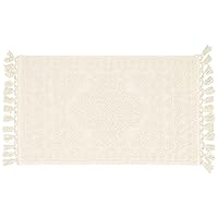 French Connection Nellore Bathroom Rugs, Woven and Beaded Bathroom Mats, Durable Non-Slip Bath Rugs, Thick BathMats for Bathroom and Shower Rugs, 20