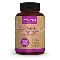Pomona Wellness Women's Menopause Supplement Multivitamin, Supports Hormone Balance, Hot Flashes, Night Sweats, Adrenal and Thyroid Support, with Black Cohosh, Non-GMO, 120 Count