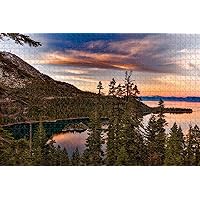 Jigsaw Puzzle for Adults 1000 Piece Lake Tahoe California Emerald Bay USA Travel Souvenir