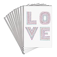 Hallmark Pack of Valentines Day Cards, Glitter Love (6 Valentine's Day Cards with Envelopes)