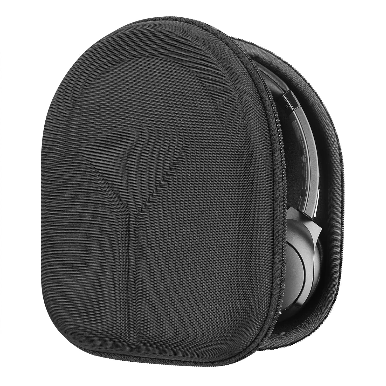 Geekria Shield Case Headphones Compatible with Anker Soundcore Space Q45, Life Q35, Life Q30, Life Q20i, Life Q20+, Replacement Protective Hard Shell Travel Carrying Bag with Cable Storage (Black)