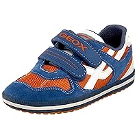 Geox Boys Casual Leather Double Strap Sneaker