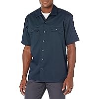 Amazon Essentials Men's Short-Sleeve Stain and Wrinkle-Resistant Work Shirt