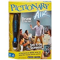 Mattel Games Pictionary Air - Family Drawing Board Game That Links to Smart Devices - Record & Share Drawings with App - Light-Up Pen & Clue Cards - Gift for Kids 8+, GJG17