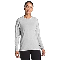 THE NORTH FACE Women's Workout L/S, TNF Light Grey Heather, Small