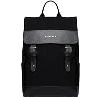 Amber Black Backpack | 22 L Premium Designer Everyday Travel 16” Inch Laptop Leather Bag For Men and Women