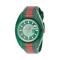 Gucci Quartz Stainless Steel and Rubber Casual Two-Tone Men's Watch(Model: YA137113)