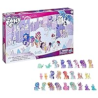 A New Generation Movie Snow Party Countdown Advent Calendar Toy for Kids - 25 Surprise Pieces, Including 16 Pony Figures (Amazon Exclusive)
