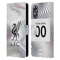 Head Case Designs Officially Licensed Custom Customized Personalized Liverpool Football Club Away 2022/23 Kit Leather Book Wallet Case Cover Compatible with Oppo A17