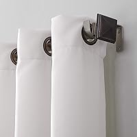 Montego 2-Pack Casual Textured Semi-Sheer Grommet Curtain Panel Pair