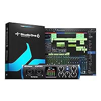 PreSonus Studio 24c 2x2, 192 kHz, USB Audio Interface with Studio One Artist and Ableton Live Lite DAW Recording Software