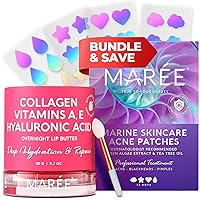 Overnight Recovery Bundle - Overnight Lip Mask & Pimple Patches - for Lip Nourishment & Acne Treatment