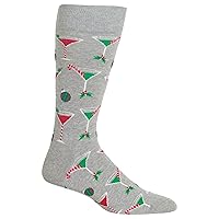 Hot Sox Men's Holiday Fun Crew Socks-1 Pair Pack-Cool & Funny Gifts-Christmas & More