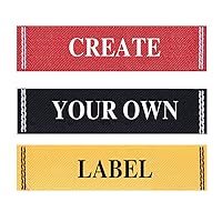 Wunderlabel Personalized Custom Customize Standard Woven with Frame Crafting Fashion Ribbon Ribbons Tag Clothing Sewing Sew Clothes Garment Fabric Material Embroidered Label Labels Tags, 50 Labels