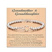 Shonyin Easter Mothers Day Gifts for Mother Daughter Grandmother Granddaughter, Elegant Classic Infinity Heart Bracelet