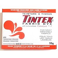 TINTEX Brand Tangerine Orange Fabric Dye #52