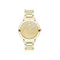 Movado Bold Evolution Women's Swiss Qtz Stainless Steel and Bracelet Casual Watch, Color: Yellow Gold (Model: 3600705)