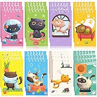 Small Notebooks Cat for Kids Animal Theme Party Favors 24 PCS Cute Cat Spiral Notebooks School Reward Birthday Gift Classroom Supplies