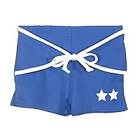 SWAK Girl's Shorts for Summer with Criss Cross Tie Front
