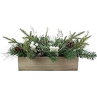 Northlight Mixed Pine with Pine Cones and Berries Christmas Floral Arrangement, 20