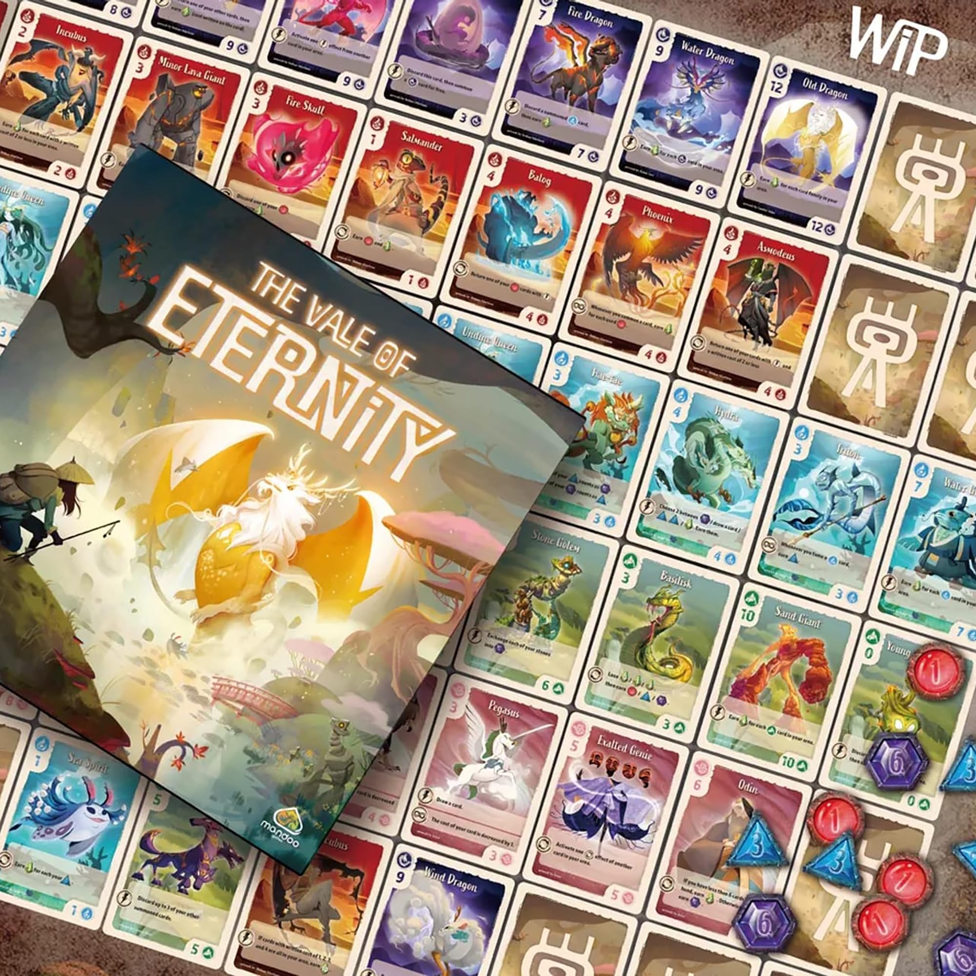 Renegade Game Studios: The Vale of Eternity - Drafting & Set Collection Card Game, Tame & Hunt Fantastical Monsters & Creatures, Ages 14+, 2-4 Players